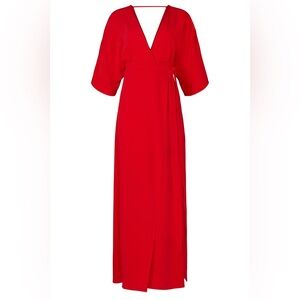 Leith high low tie front wrap dress